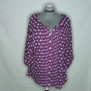 Charter club button down blouse